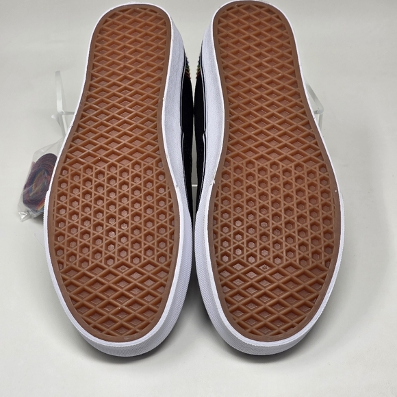 Vans Slip Ons Low Top Embroidery on Heels LGBTQ Sneakers Men's Size 11 New - Picture 6 of 9